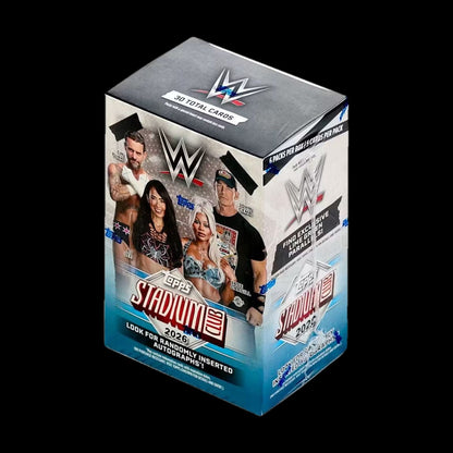 2026 Topps WWE Stadium Club Value Box - sealed angle view